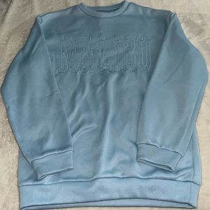 blue malibu crueneck